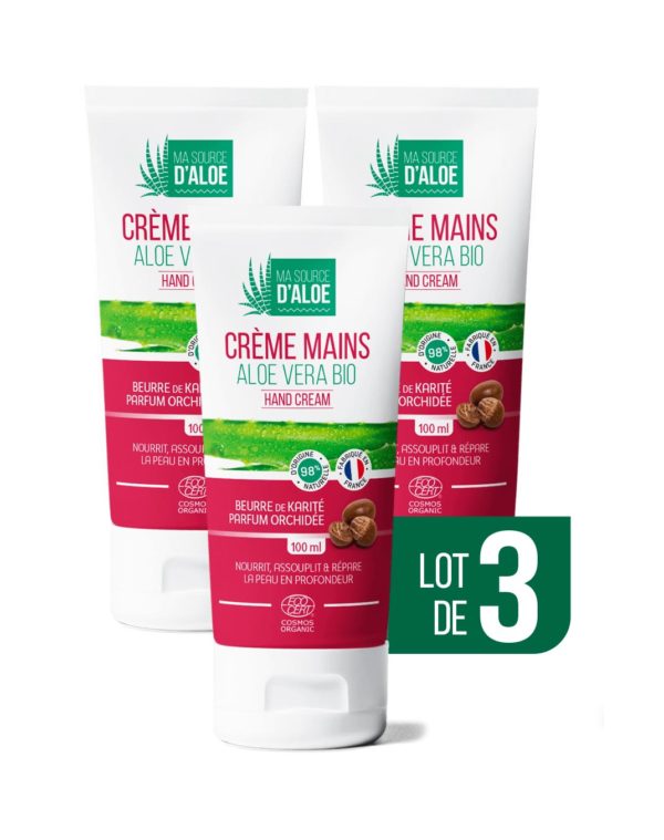 Crème main Ma Source d'Aloe - 100 ml - LOT DE 3