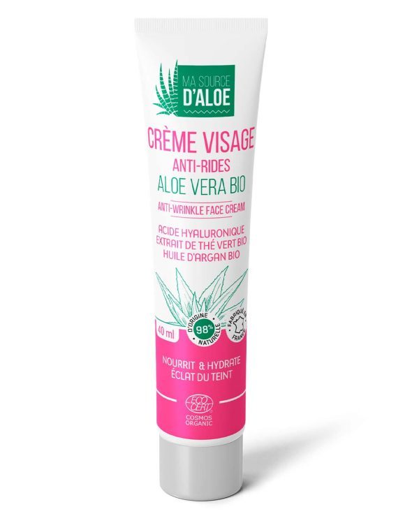 Crème visage anti-rides Ma Source d'Aloe - 40 ml